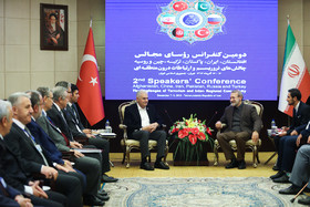دیدار بینالی ییلدرم رئیس مجلس ملی ترکیه با علی لاریجانی رئیس مجلس شورای اسلامی